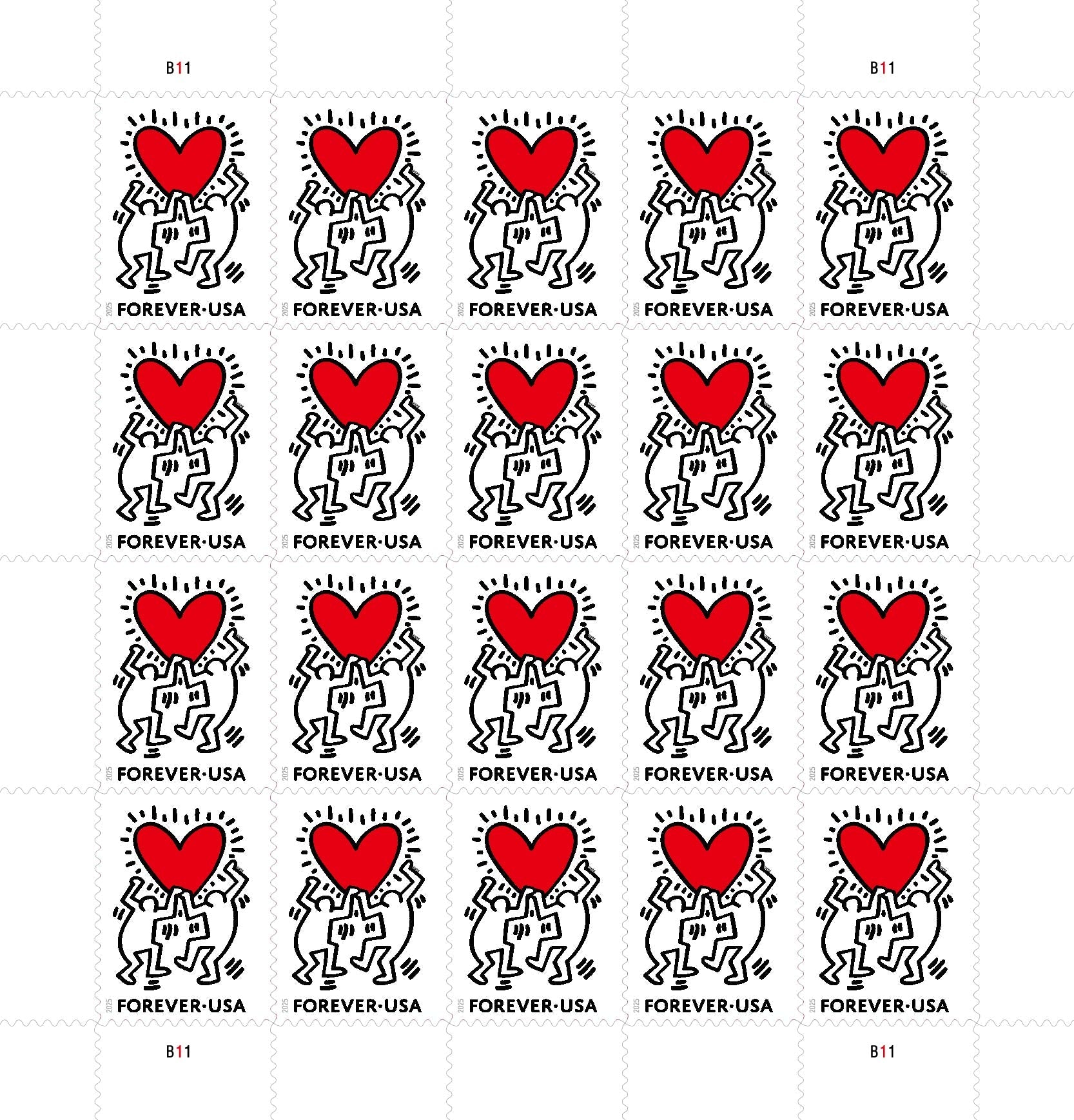 2025 Love Forever First Class Postage Stamps