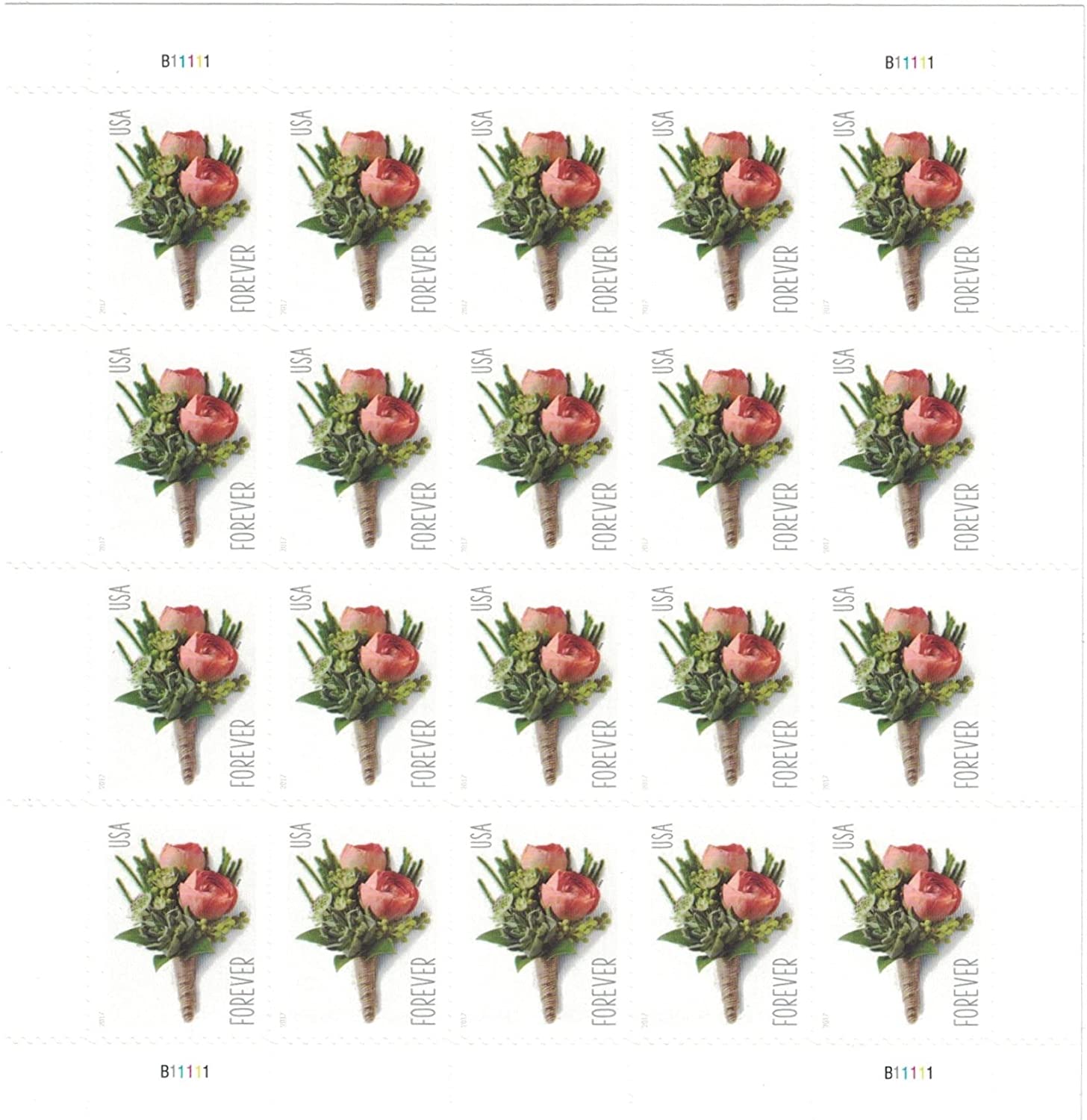 Celebration Boutonniere Forever Postage Stamps