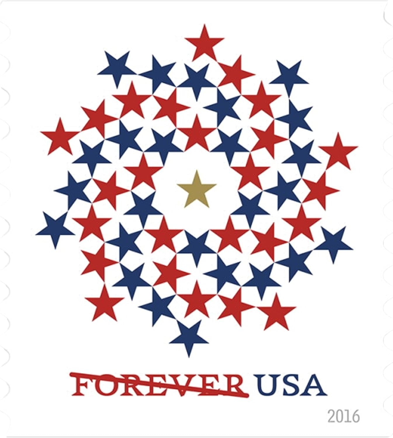 Patriotic Spiral 2016 Forever First Class Postage Stamps