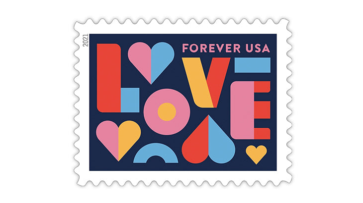 Love 2021 Forever Stamps